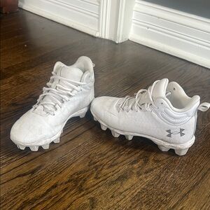 Under Armour Kids White Football Cleats